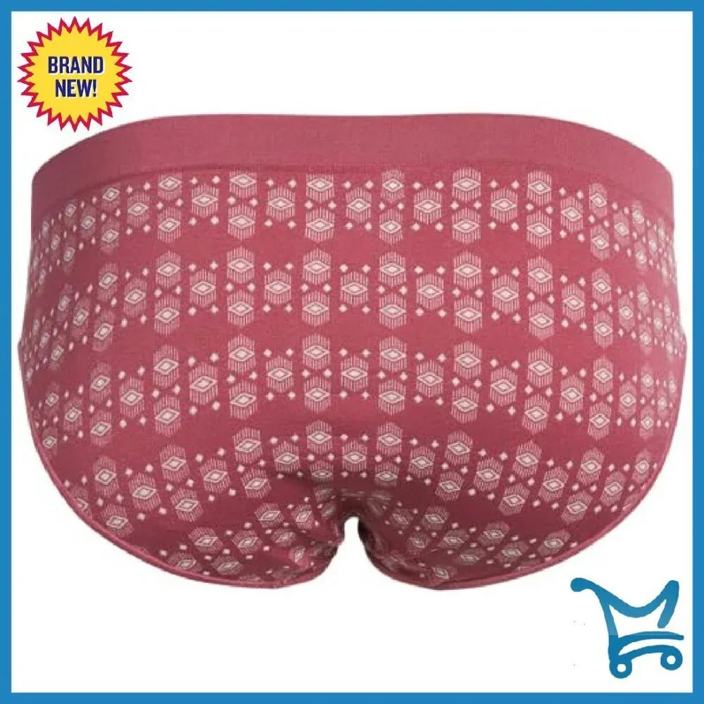 Seamless Tag-Free Bikini Panties 5-Pack Nylon Spandex Soft Stretch